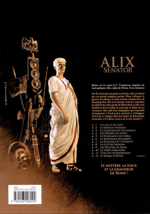 Verso de l'album Alix Senator Tome 11 L'Esclave de Khorsabad
