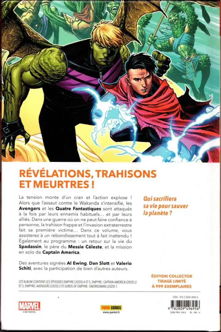 Verso de l'album Empyre Volume 3/4