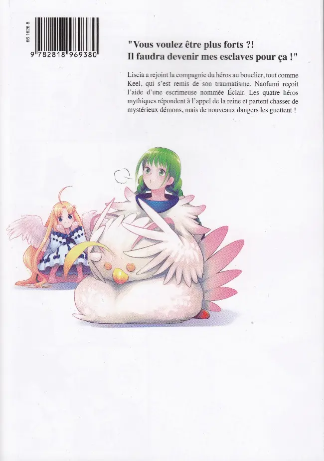 Verso de l'album The Rising of the shield hero 12