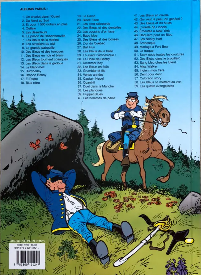 Verso de l'album Les Tuniques Bleues Tome 39 Puppet blues