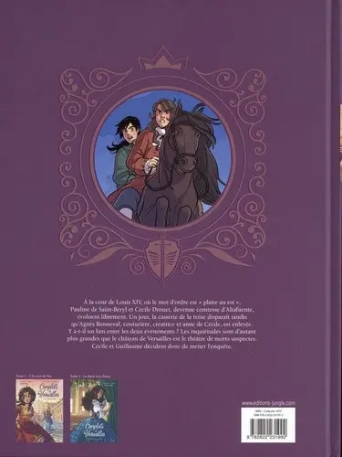Verso de l'album Complots à Versailles Tome 3 L'Aiguille empoisonnée