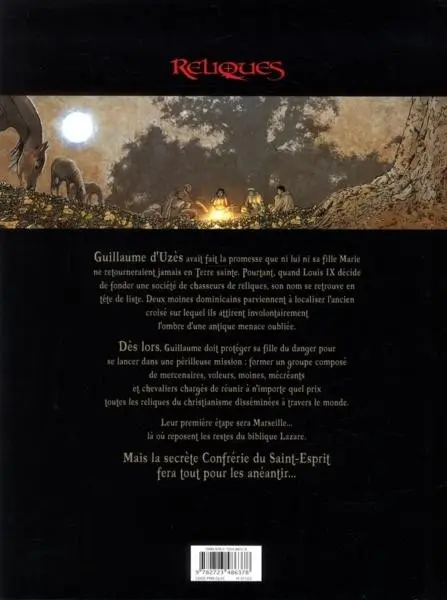 Verso de l'album Chasseurs de reliques Tome 1 La Tombe de Lazare