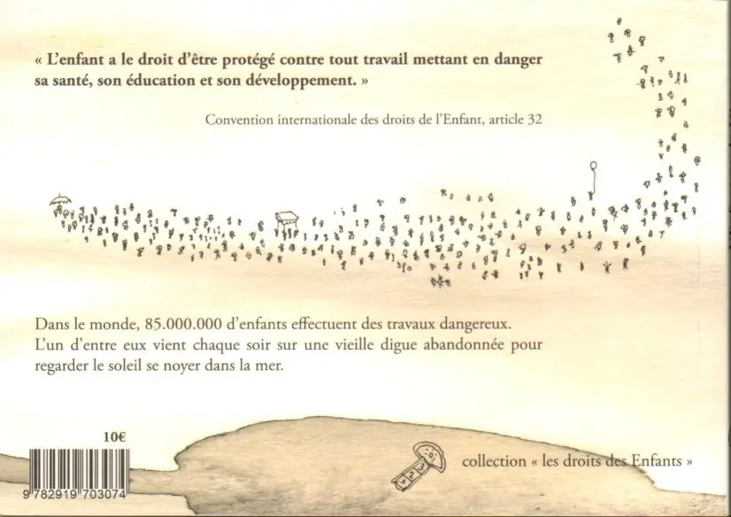 Verso de l'album L'enfant sur la digue