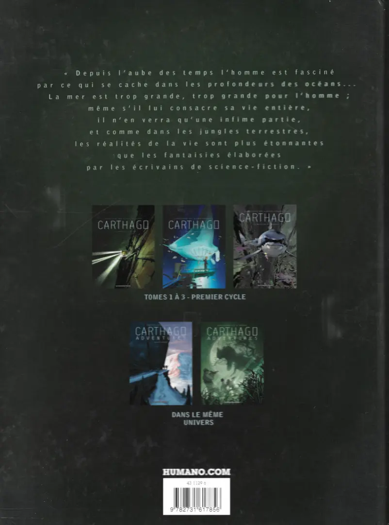 Verso de l'album Carthago Tome 1 Le lagon de Fortuna