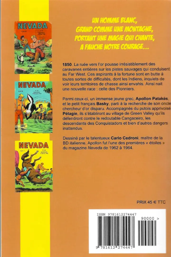 Verso de l'album Apollon