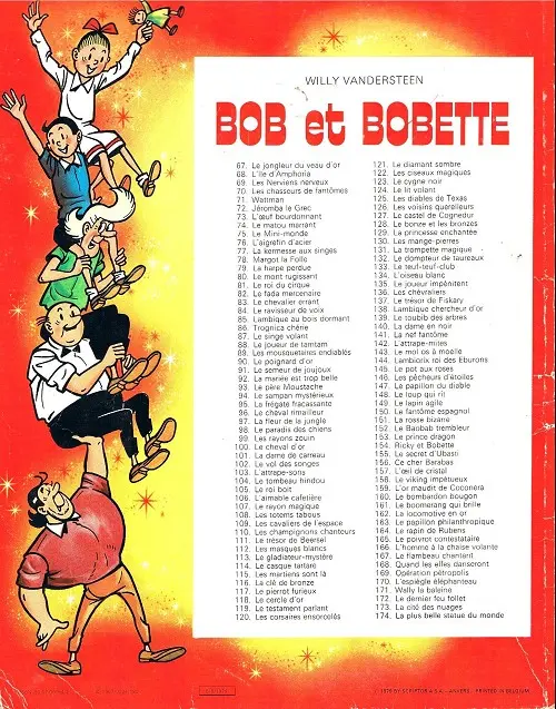 Verso de l'album Bob et Bobette Tome 77 La kermesse aux singes