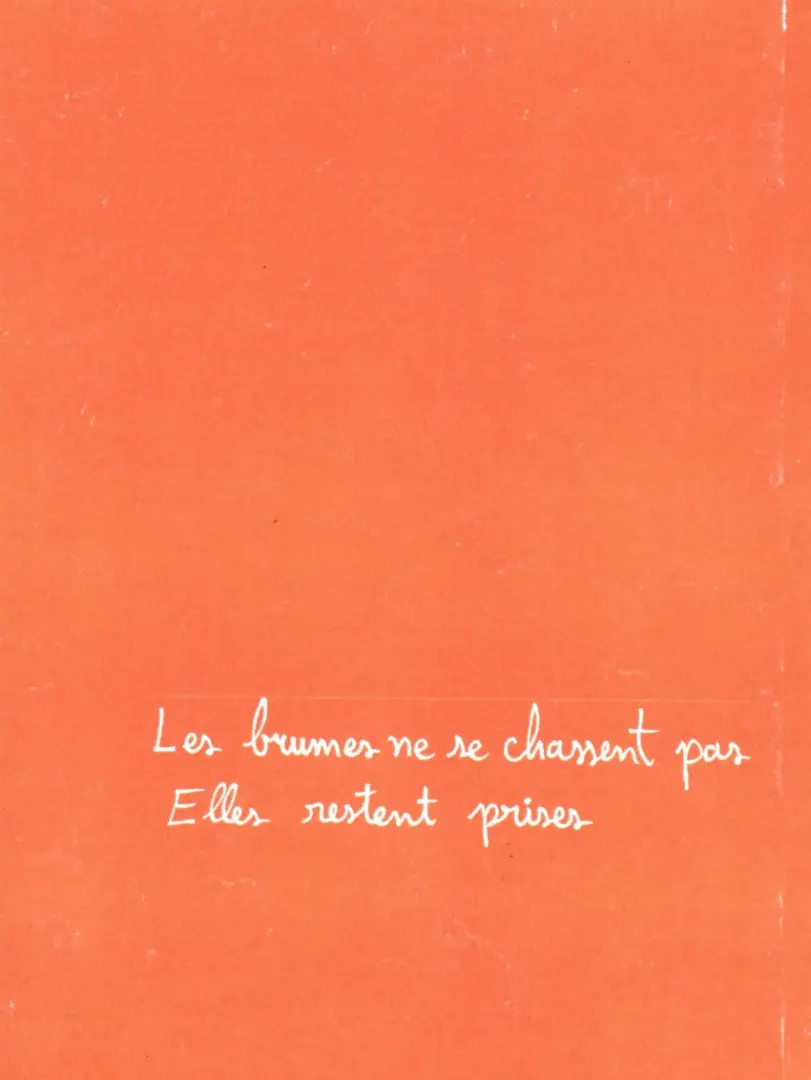 Verso de l'album Le temps défait