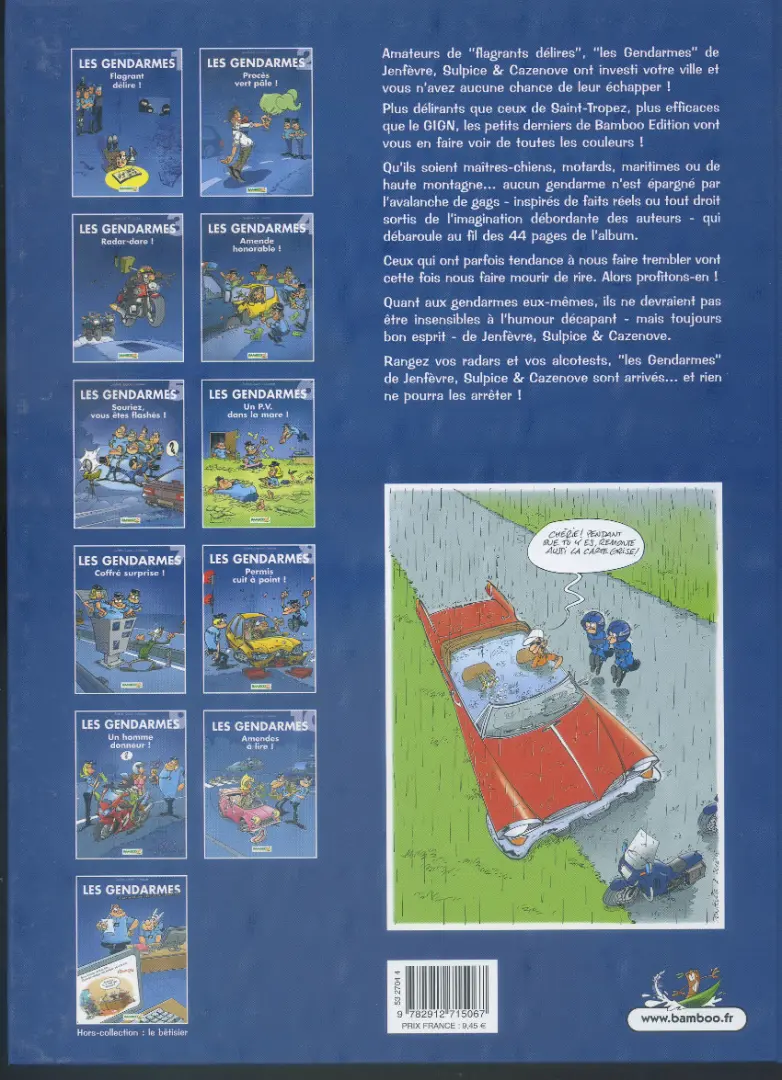 Verso de l'album Les Gendarmes Tome 3 Radar-dare !