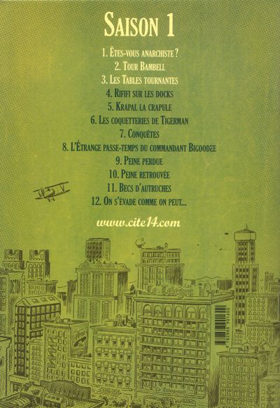 Verso de l'album Cité 14 Saison 1 Tome 3 Les Tables tournantes
