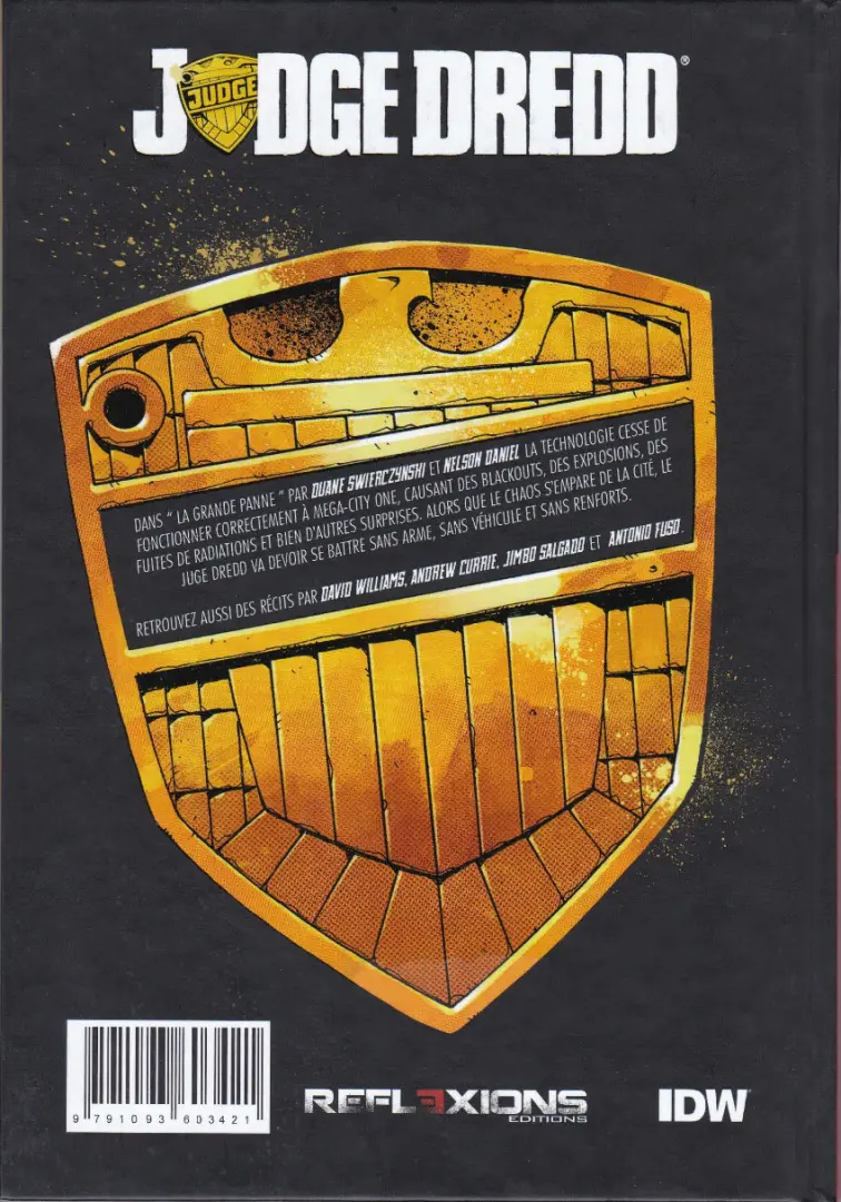 Verso de l'album Judge Dredd Tome 2