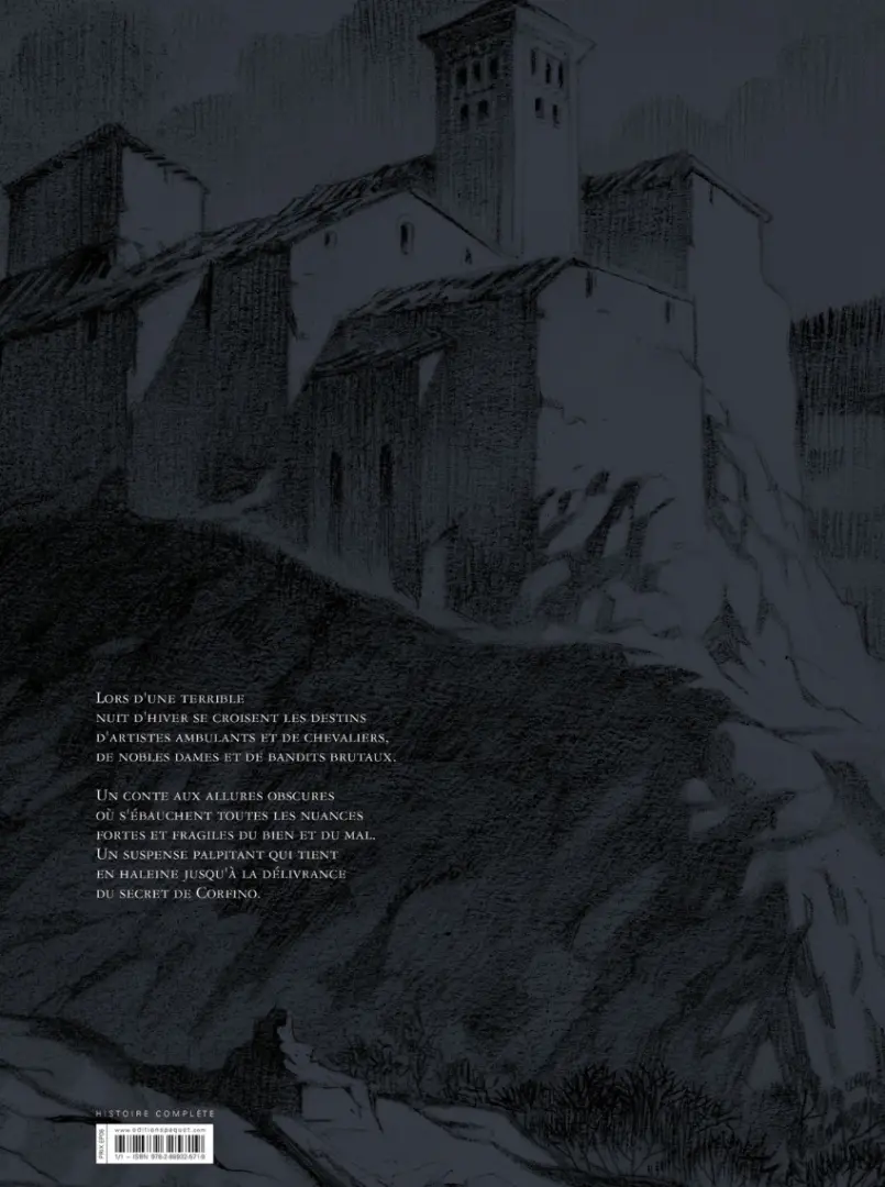 Verso de l'album Corfino Un conte médiéval