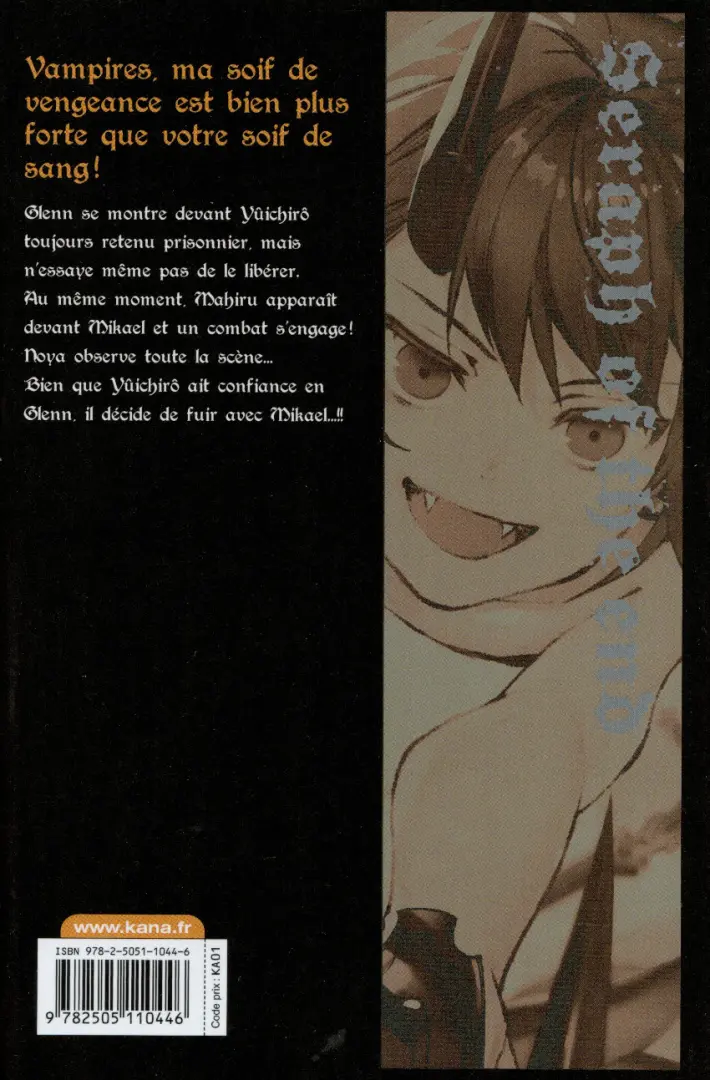 Verso de l'album Seraph of the End 21