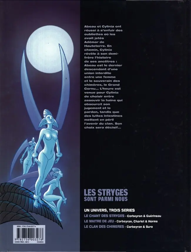 Verso de l'album Le Clan des Chimères Tome 6 Oubli
