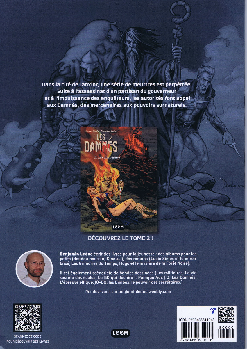 Verso de l'album Les damnés Tome 1 Néora