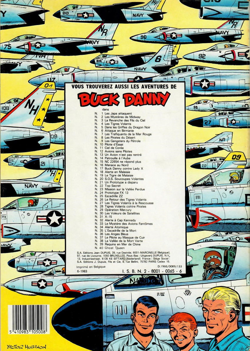 Verso de l'album Buck Danny Tome 28 Tigres volants contre pirates