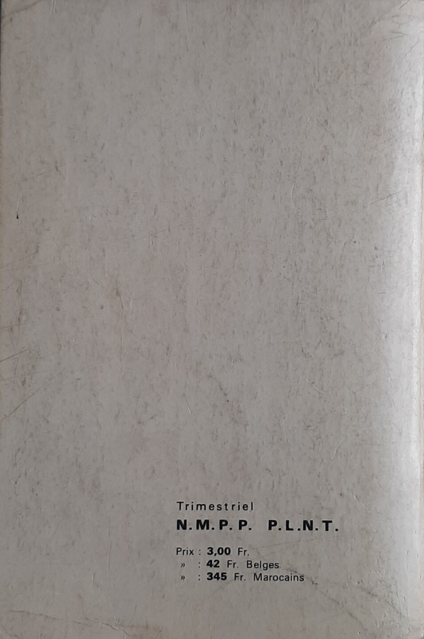 Verso de l'album Bengali Album N° 11