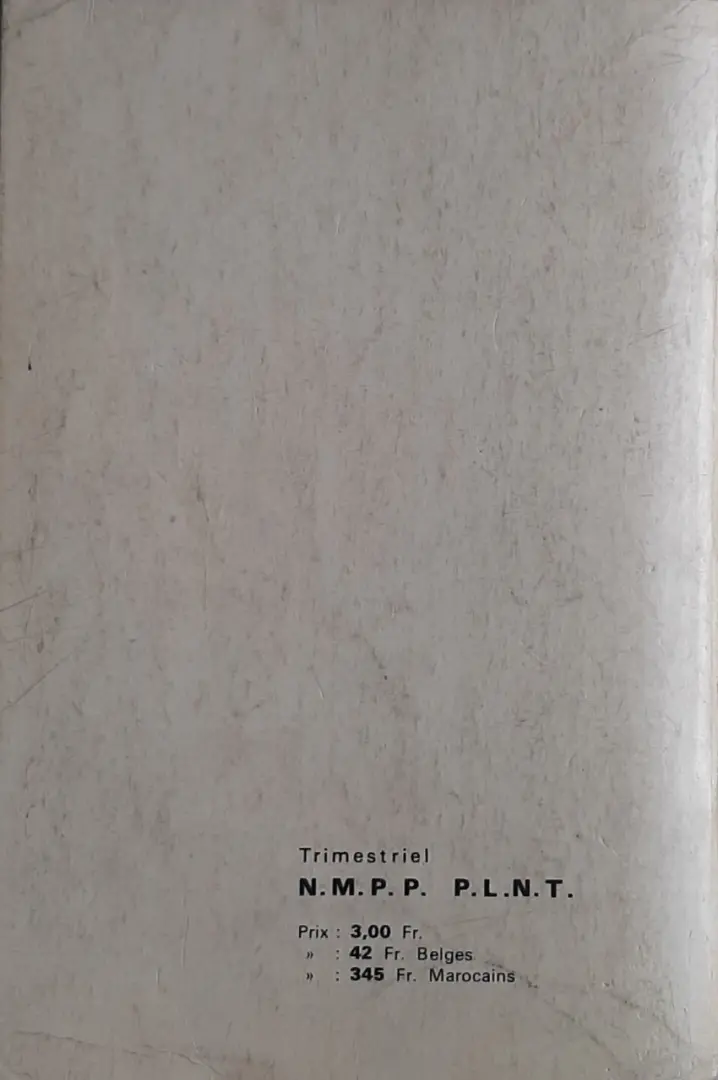 Verso de l'album Bengali Album N° 11