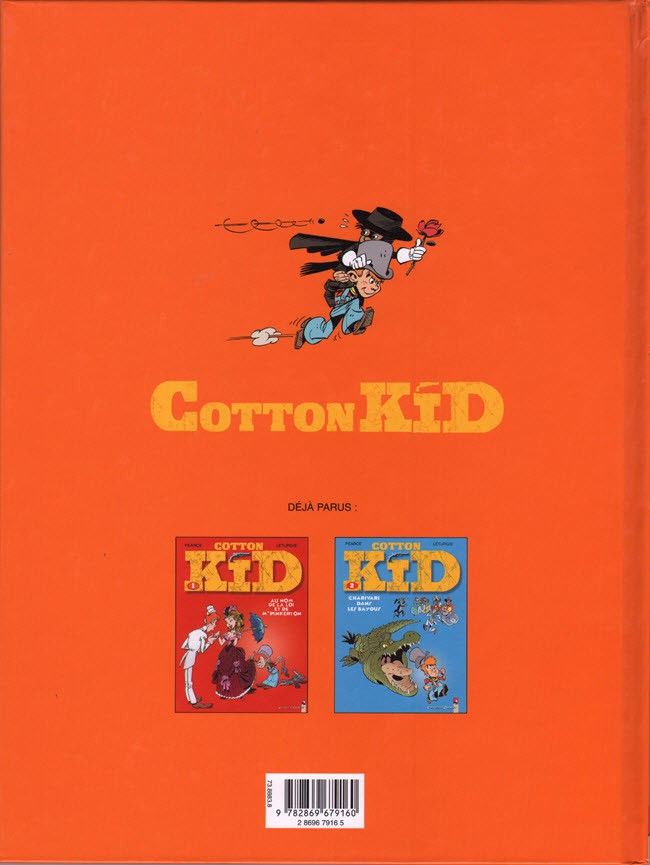 Verso de l'album Cotton Kid Tome 3 Z comme Sorro
