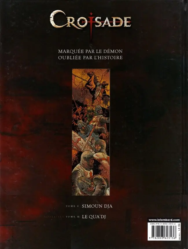 Verso de l'album Croisade Tome 1 Simoun Dja