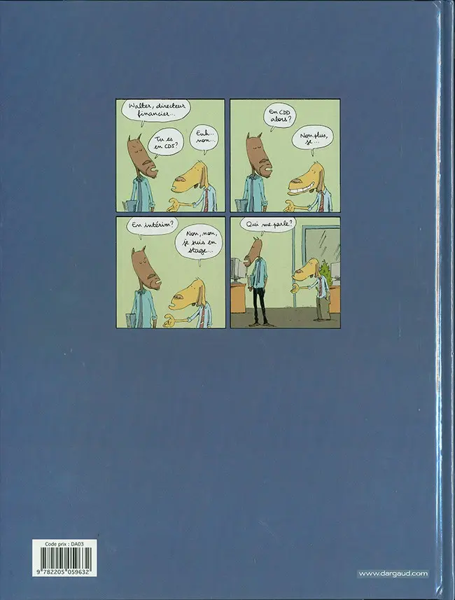 Verso de l'album Dans mon open space Tome 1 Business Circus