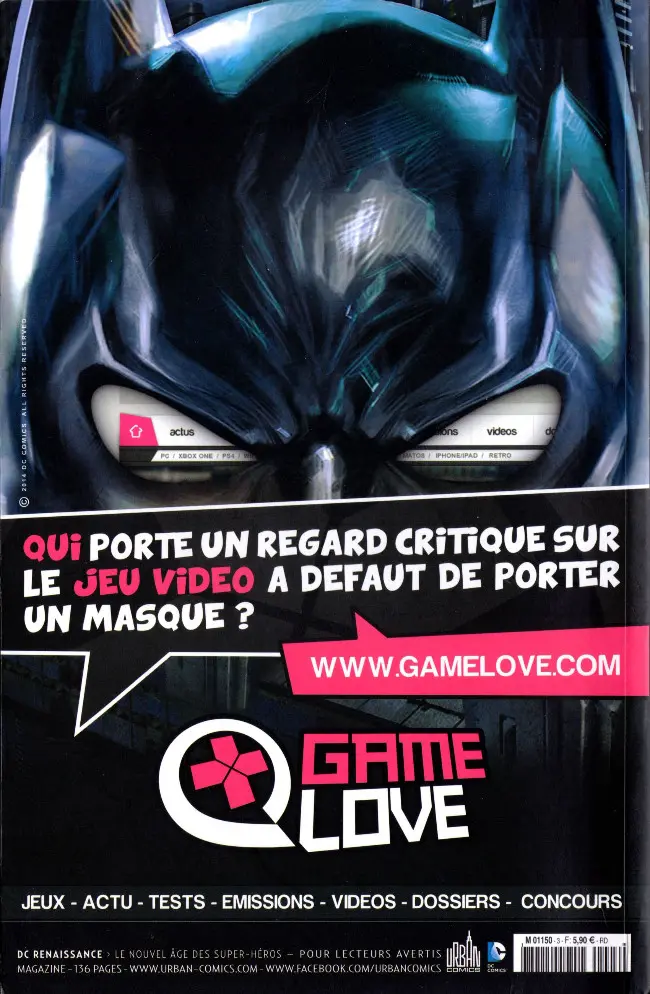 Verso de l'album DC Saga présente Tome 3 Forever Evil : L'ombre du mal (2/3)