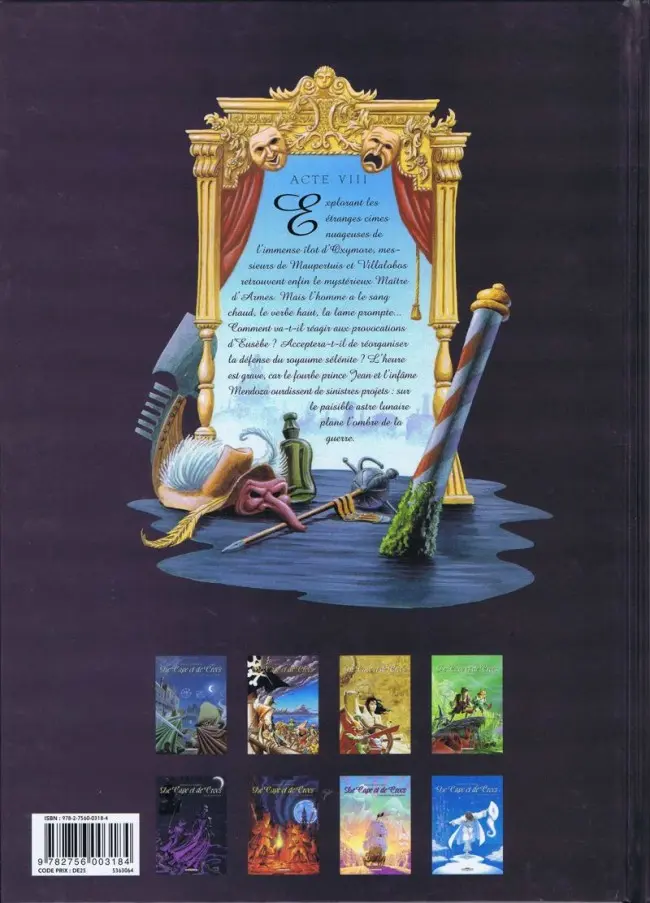 Verso de l'album De Cape et de Crocs Tome 8 Le maître d'armes
