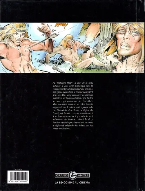 Verso de l'album Le Dernier des Mohegans L'ancêtre