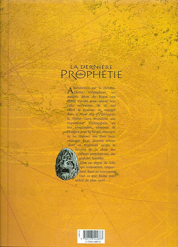 Verso de l'album La Dernière prophétie Tome 3 Sous le signe de Ba'al