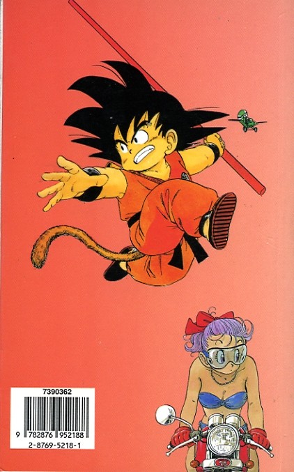 Verso de l'album Dragon Ball (sens français) Tome 8 Le Duel