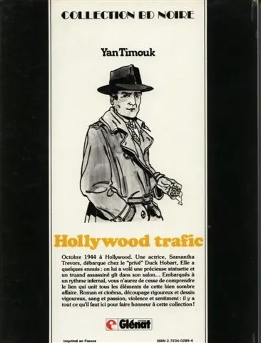Verso de l'album Duck Hobart Tome 1 Hollywood trafic