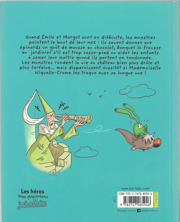Verso de l'album Émile et Margot Tome 8 Monstres en vue