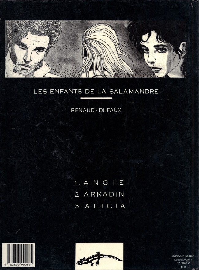 Verso de l'album Les Enfants de la Salamandre Tome 3 Alicia