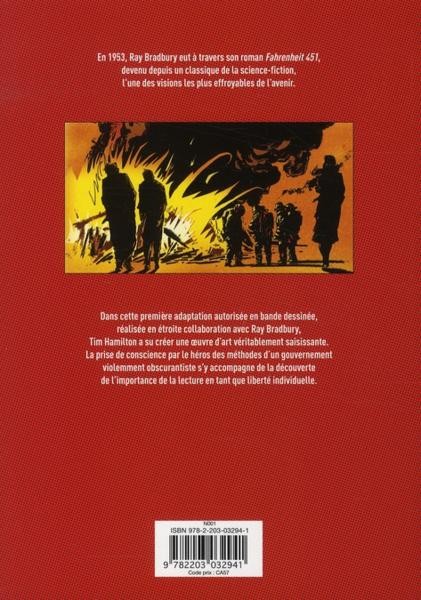 Verso de l'album Fahrenheit 451