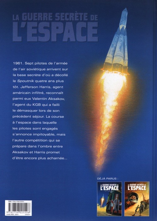 Verso de l'album La Guerre secrète de l'espace Tome 2 1961 - Gagarine