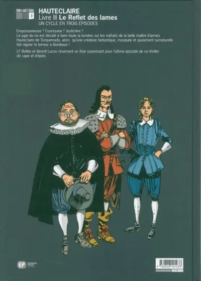 Verso de l'album Hauteclaire Tome 3 Le reflet des lames