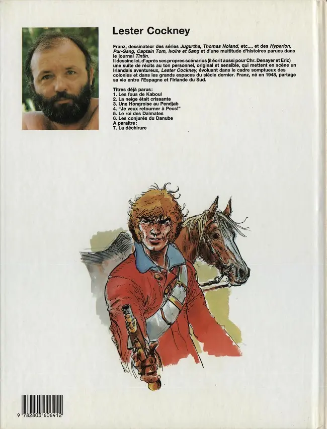 Verso de l'album Lester Cockney Tome 6 Les Conjurés du Danube