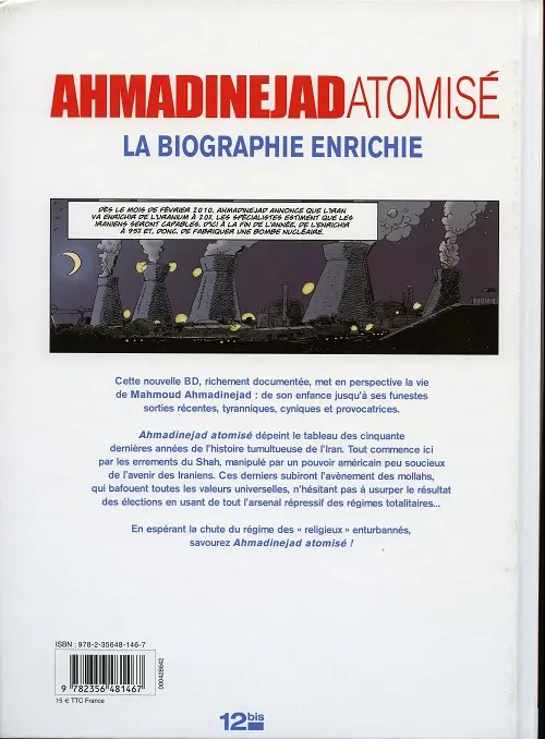 Verso de l'album Ahmadinejad atomisé