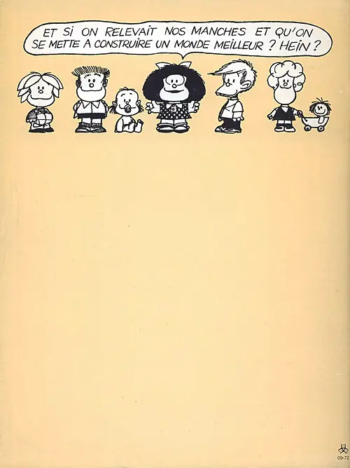 Verso de l'album Mafalda édition spéciale 1 Comment va le Monde ?