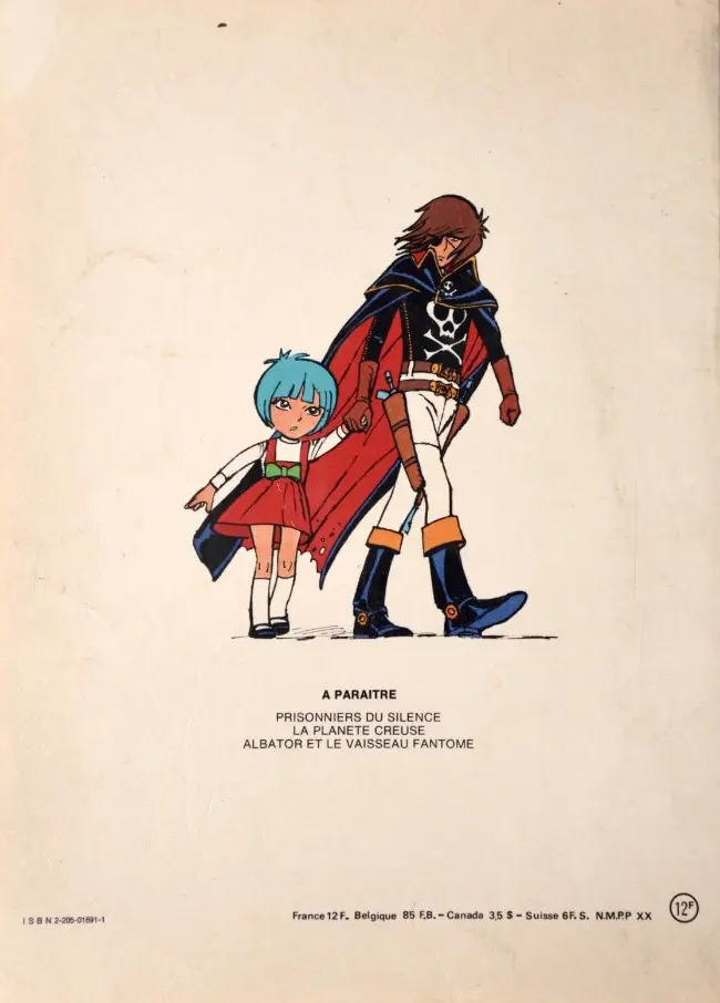 Verso de l'album Albator Tome 1 Le corsaire de l'espace