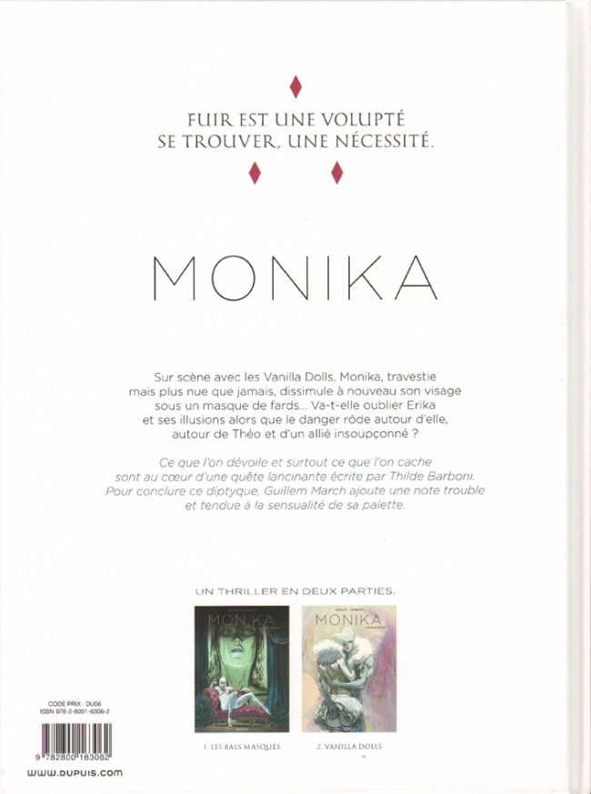 Verso de l'album Monika Tome 2 Vanilla dolls