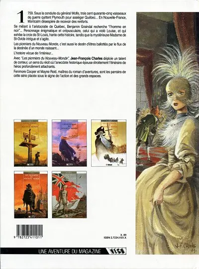 Verso de l'album Les Pionniers du Nouveau Monde Tome 5 Du sang dans la boue
