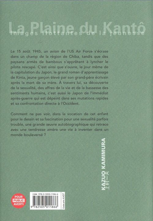 Verso de l'album La Plaine du Kantô Tome 3