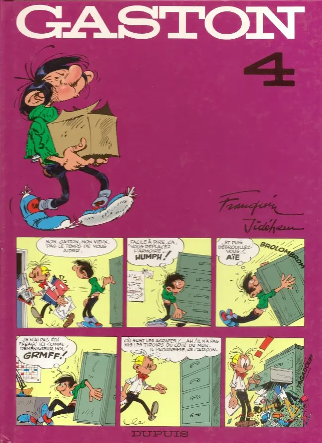 Couverture de l'album Gaston Tome 4 Édition spéciale 40e anniversaire