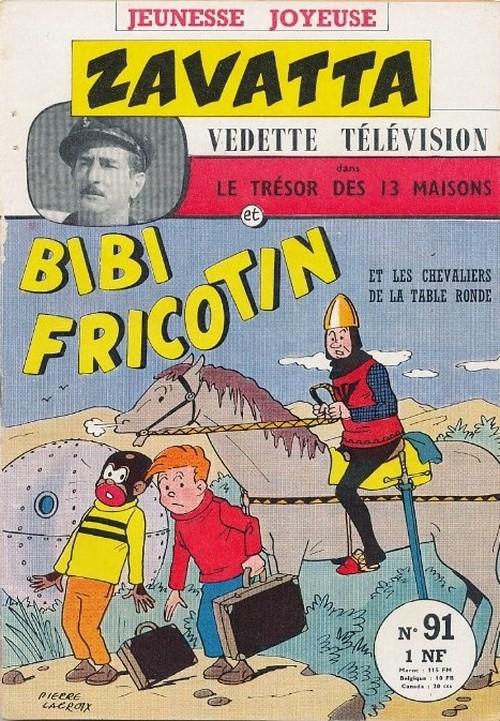 Couverture de l'album Bibi Fricotin Tome 91 Bibi Fricotin et les chevaliers de la Table Ronde