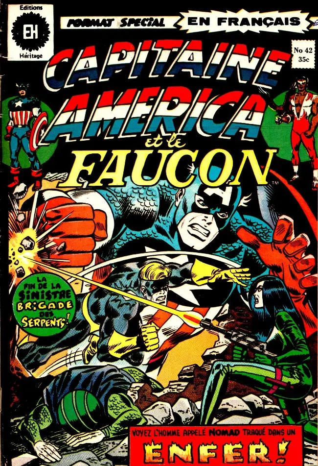 Couverture de l'album Capitaine America Tome 42 Un feu d'enfer !
