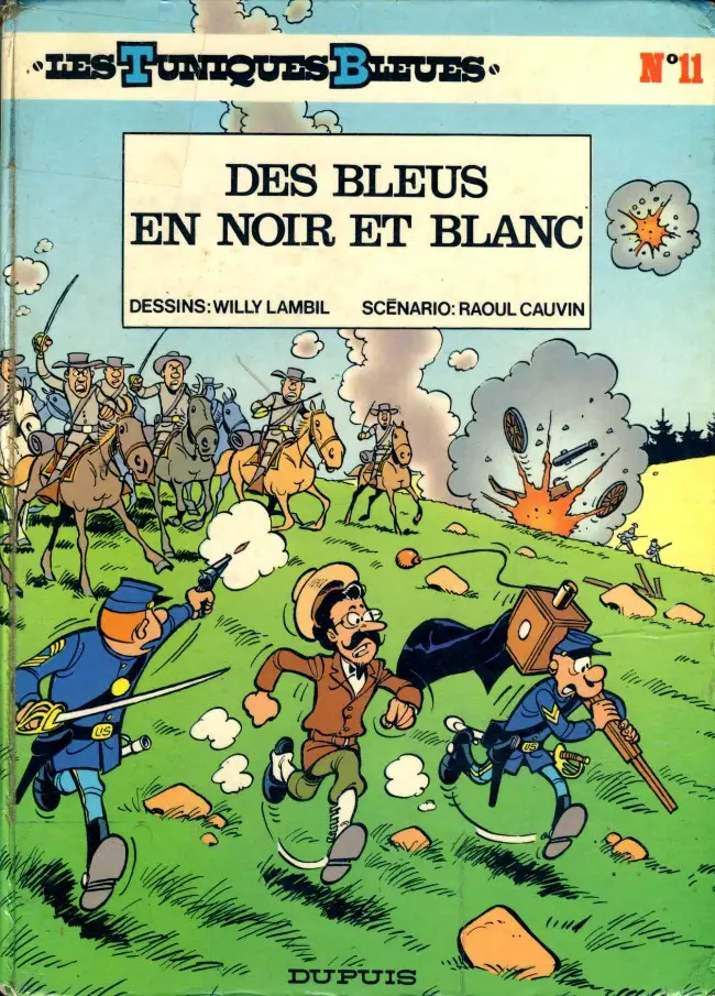 Couverture de l'album Les Tuniques Bleues Tome 11 Des bleus en noir et blanc