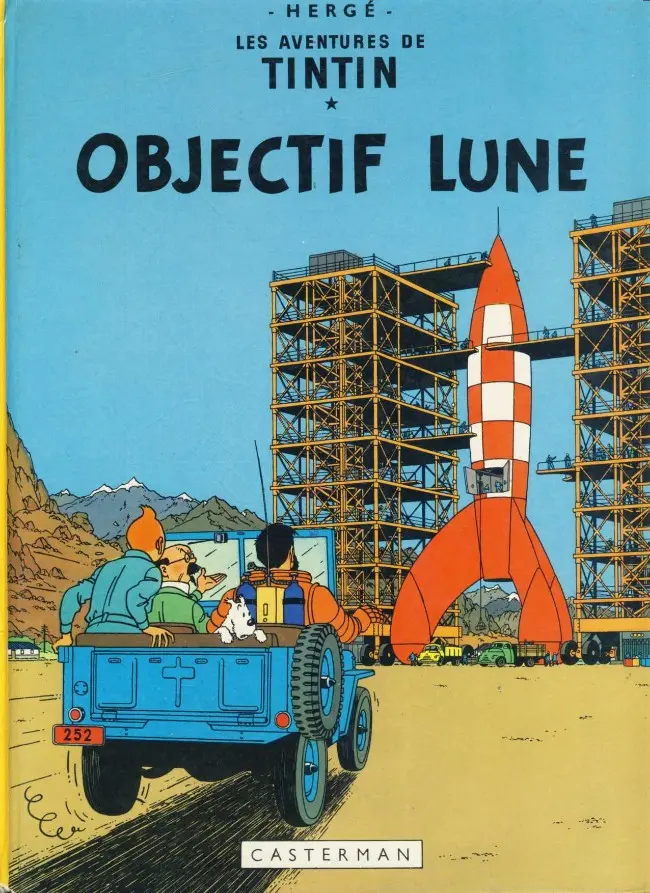 Couverture de l'album Tintin Tome 16 Objectif Lune