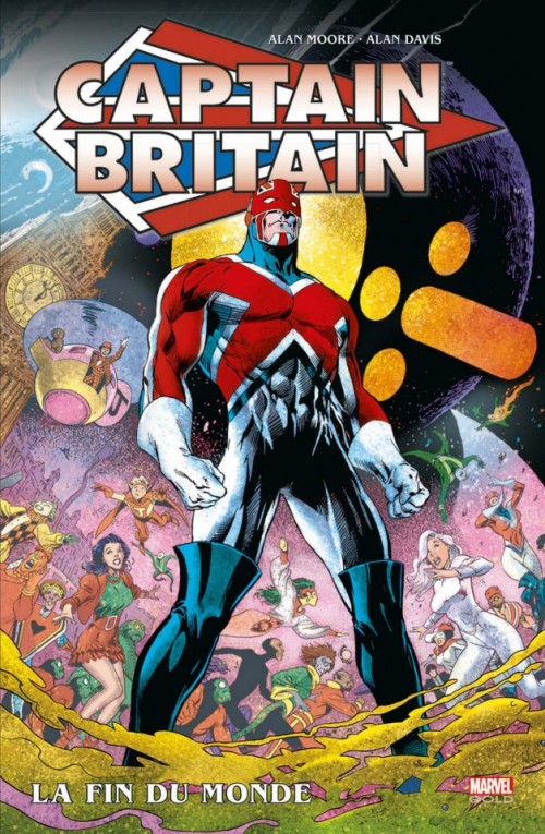 Couverture de l'album Marvel Gold Tome 8 Captain Britain : La fin du monde