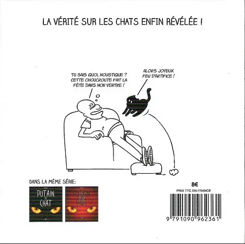 Verso de l'album Putain de chat III