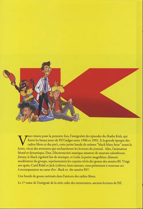 Verso de l'album Radio kids Tome 1 Fréquence RÉCRÉ